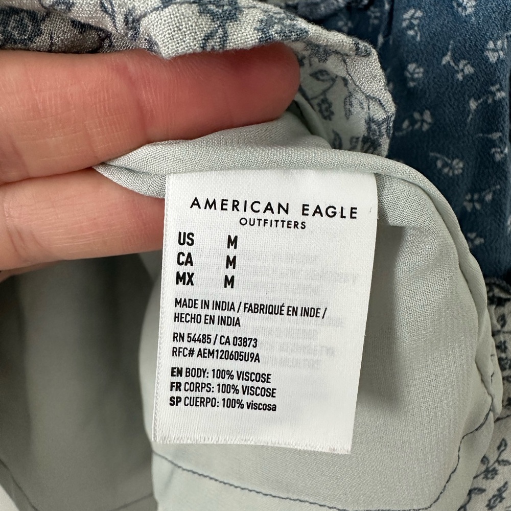 American Eagle Outfitters Floral Tiered Smocked Mini Skirt - Picture 3 of 3